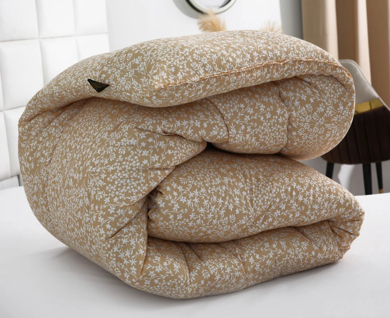1 PC Double Winter Razai-Beige Bloom - Image 7