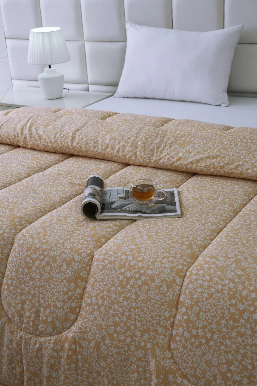 1 PC Double Winter Razai-Beige Bloom - Image 5