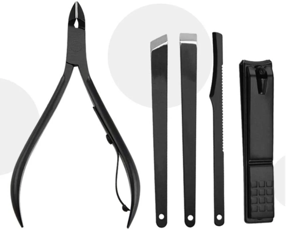 16 PCs Nail Clipper/Manicure & Pedicure Kit-GREY - Image 3