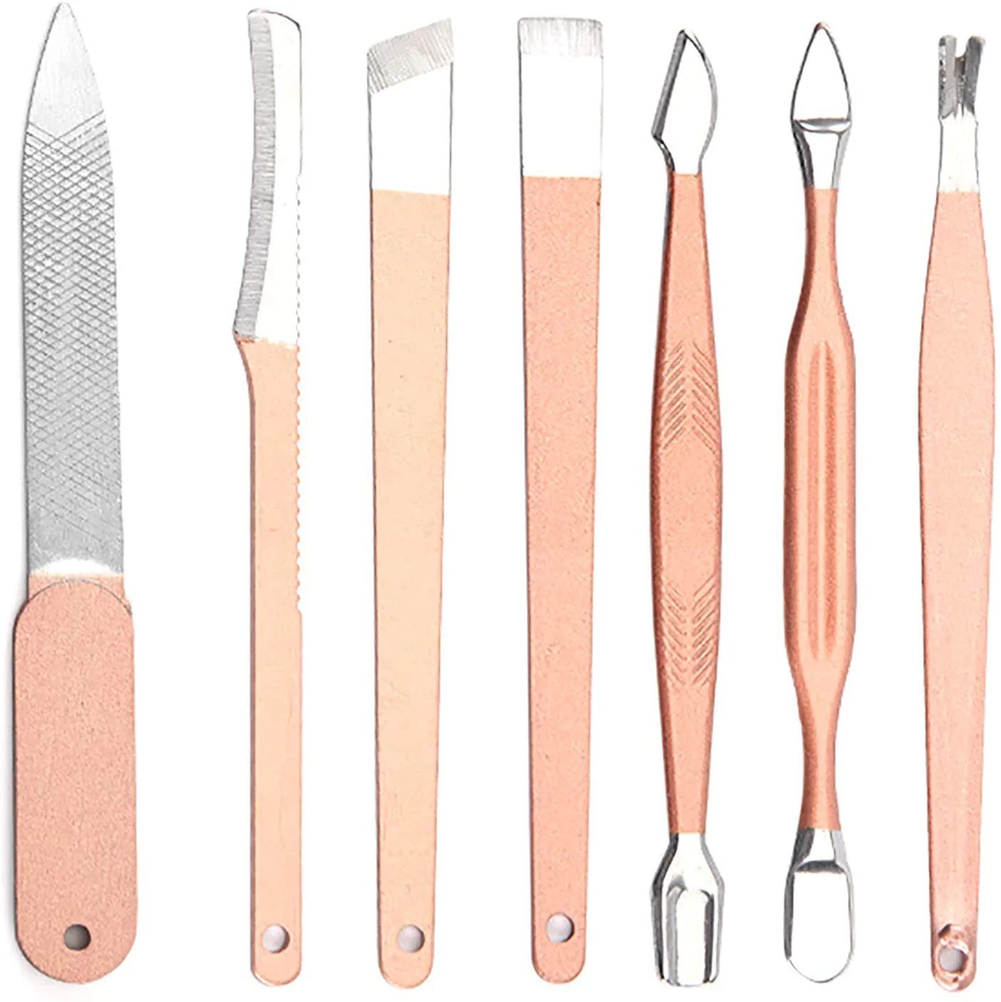 16 PCs Nail Clipper/Manicure & Pedicure Kit-Rose - Image 6