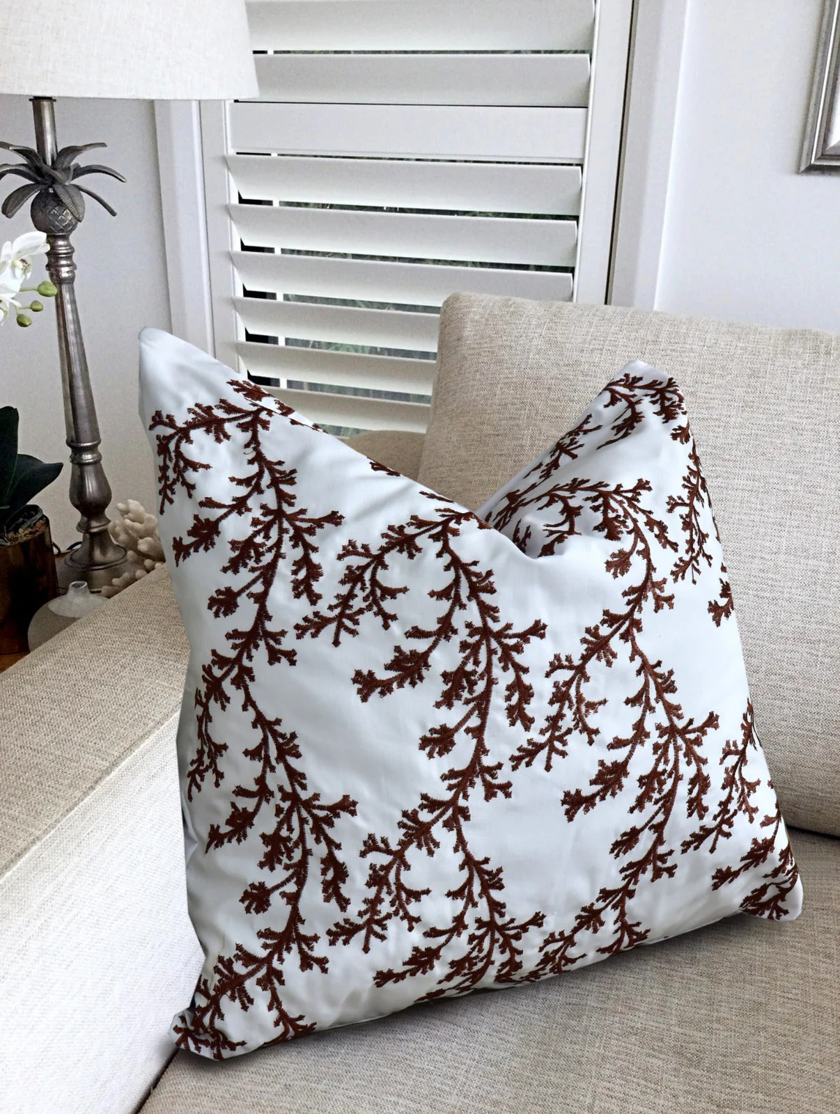 2 PCs Blue Embroidered 5338 Cushions - Image 4