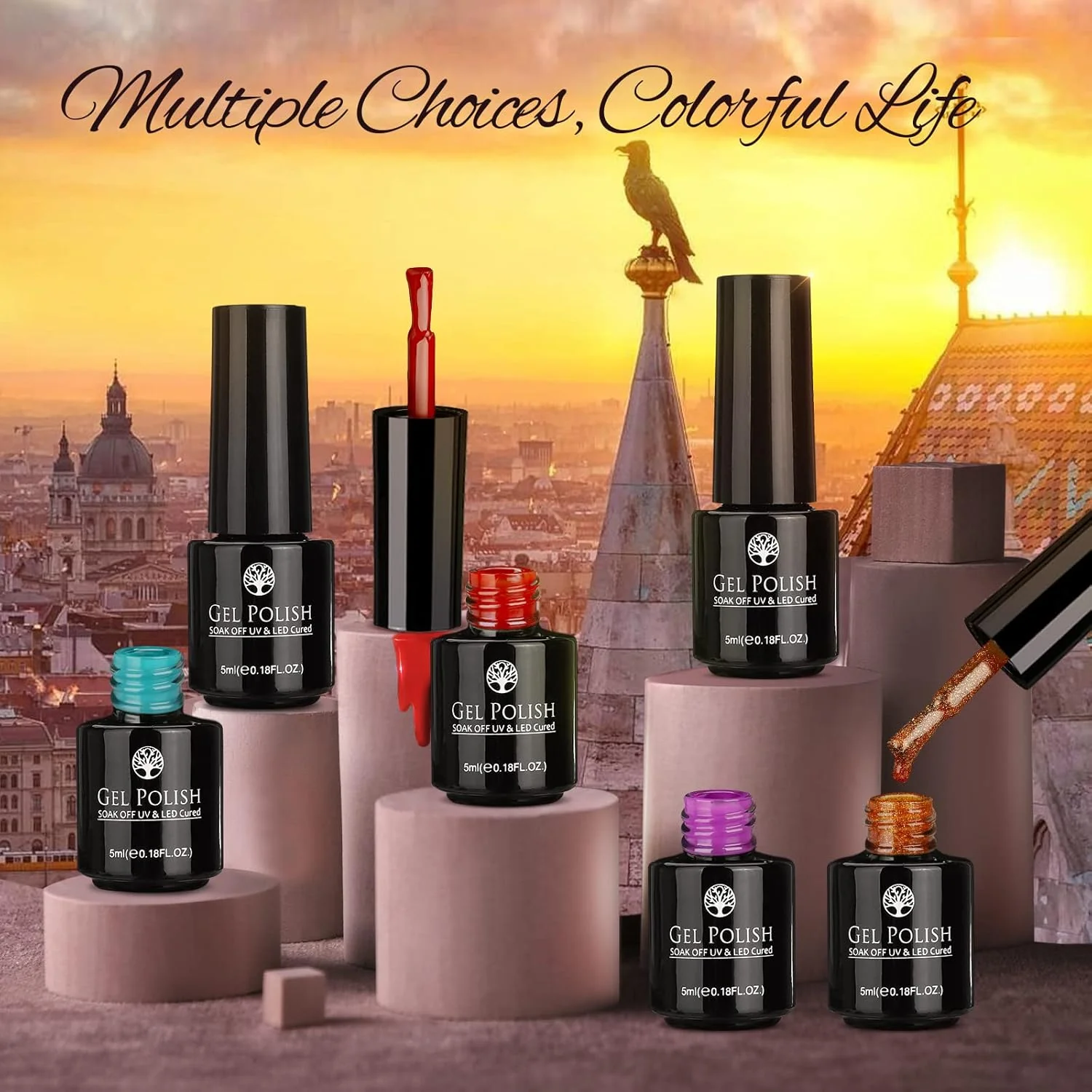 23 PCs Nail Art Acrylic Gel Nail Polish Set - Image 16