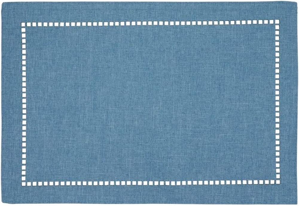 2PCs Rectangular Shape Placemats-(SA2405-252)-Blue - Image 2