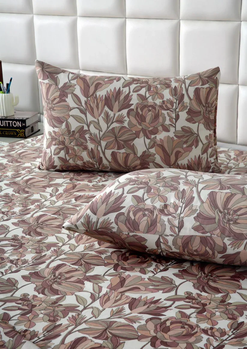 2Pcs Single Bed Sheet-Buds Floral - Image 2