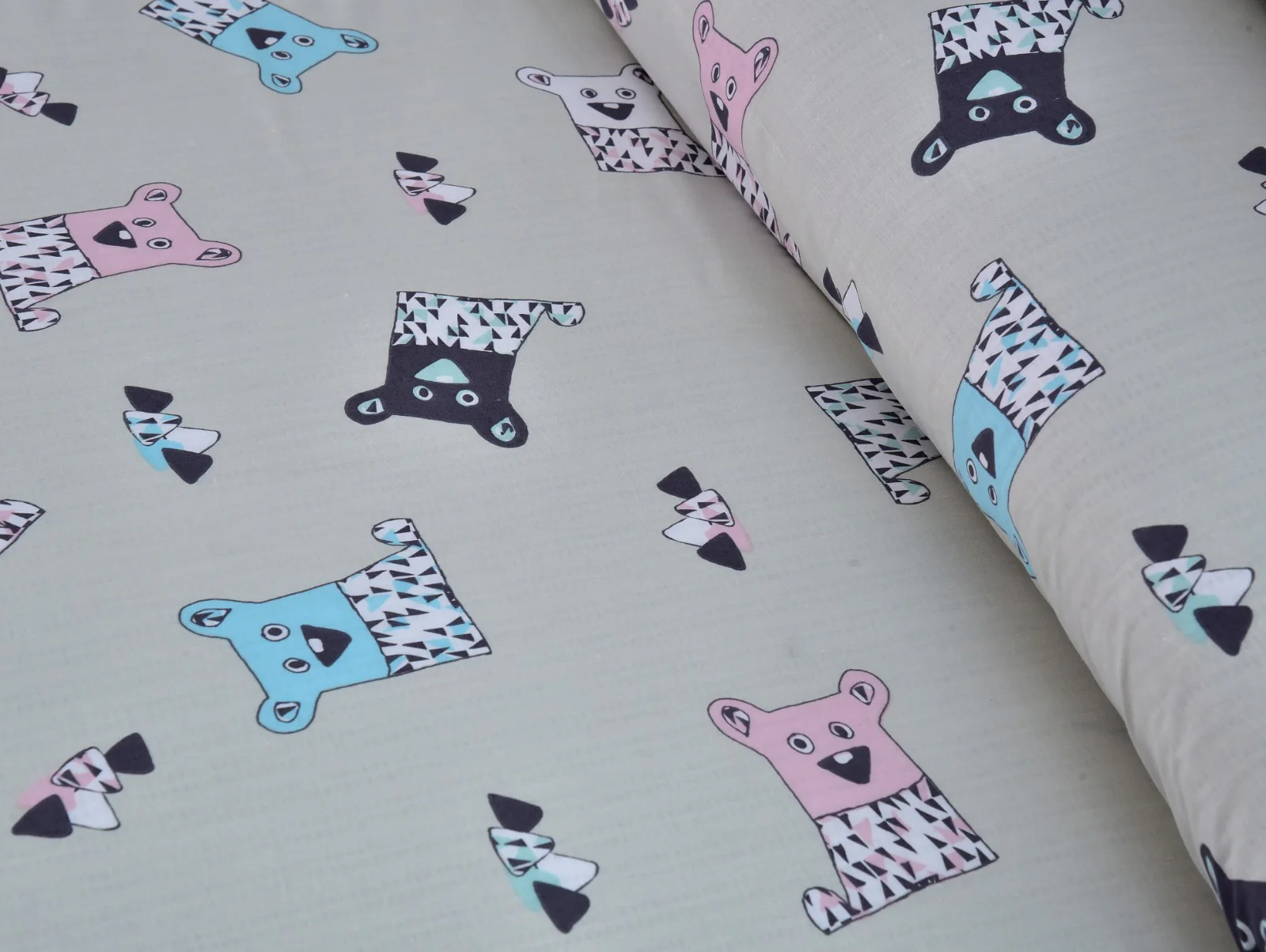 3 PCs Double Bed Sheet-DB059 - Image 3