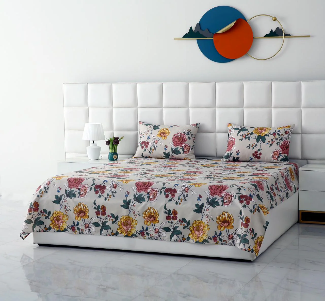 3 PCs Double Bed Sheet DB221 - Image 4