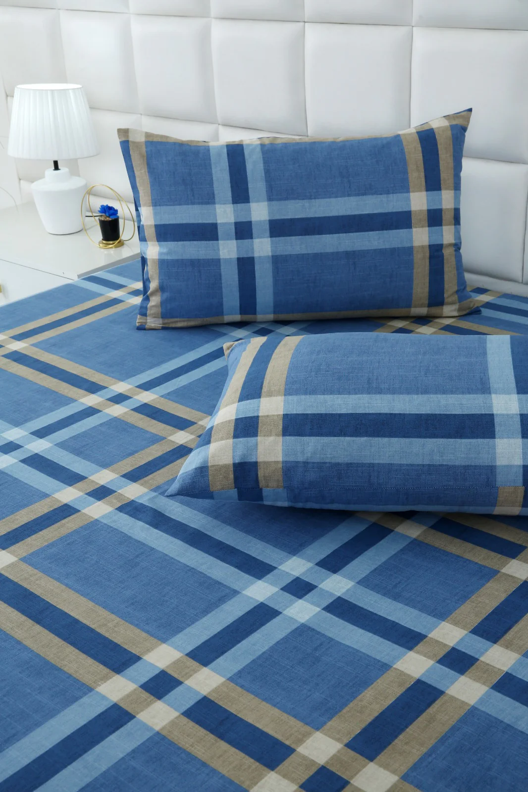 3 PCs Double Bed Sheet-DB-239 - Image 5