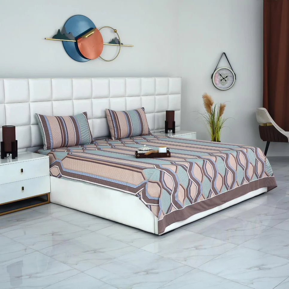 3 PCs Double Bed Sheet-DB-240