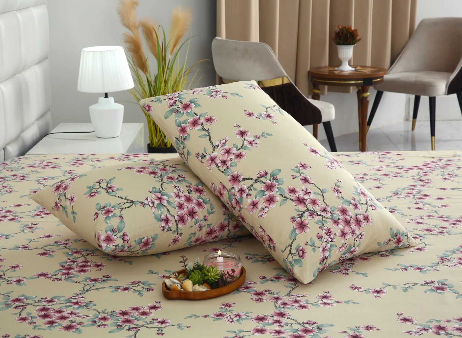 3 PCs Double Bed Sheet-DB-244 - Image 7