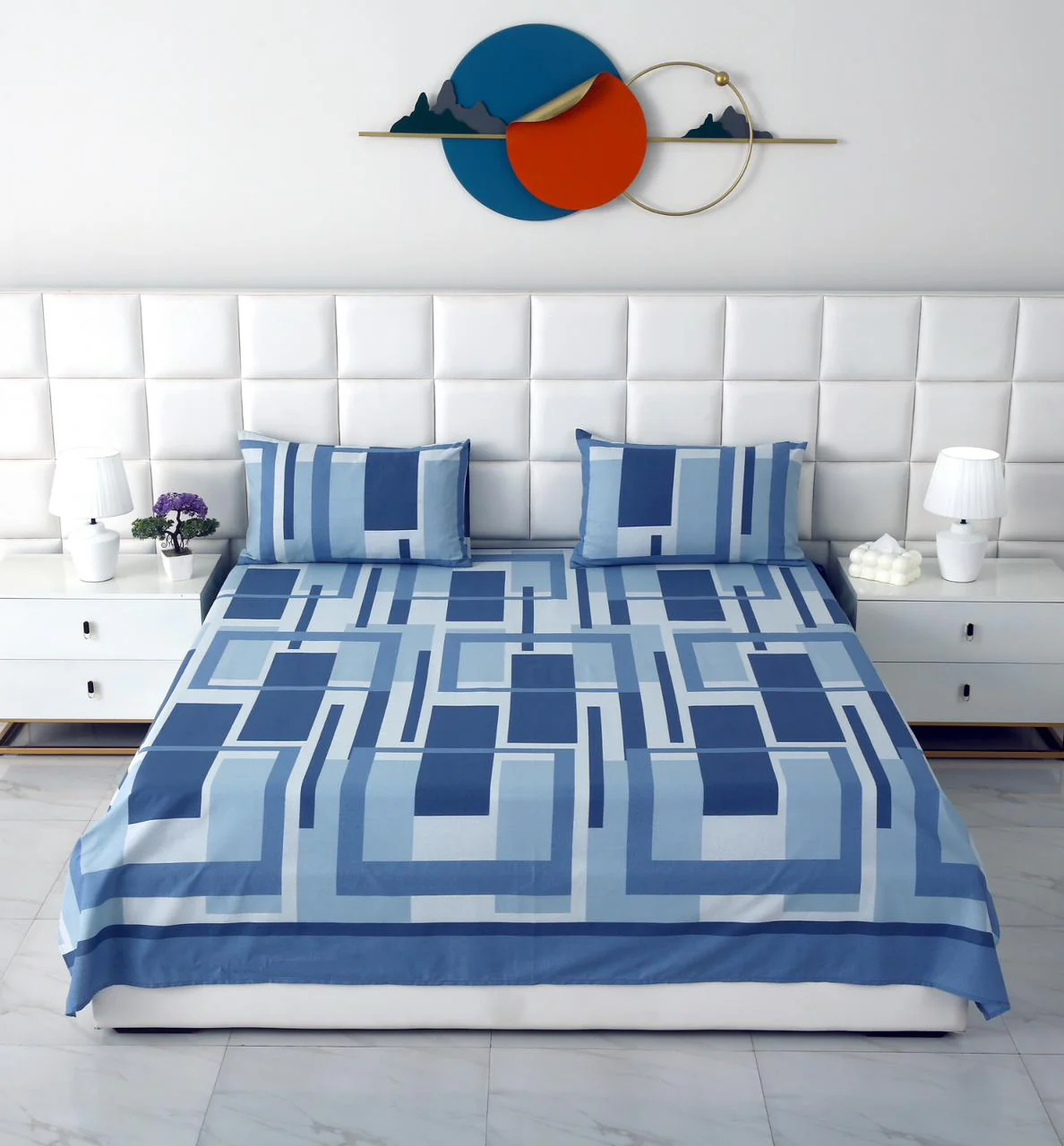3 PCs Double Bed Sheet-DB-250 - Image 2