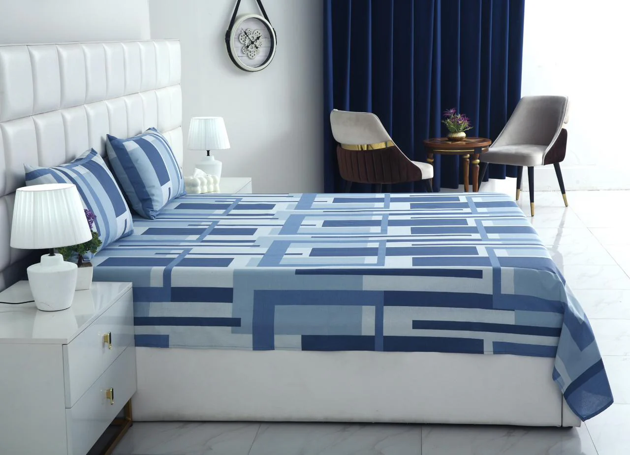 3 PCs Double Bed Sheet-DB-250 - Image 4