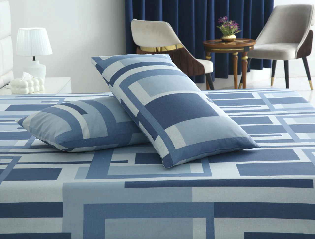 3 PCs Double Bed Sheet-DB-250 - Image 5
