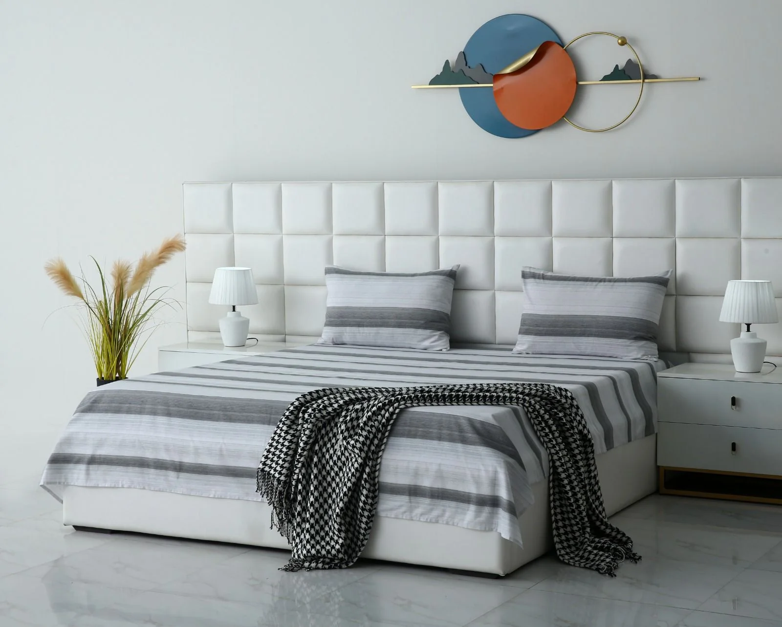3 PCs Double Bed Sheet-DB116 - Image 4