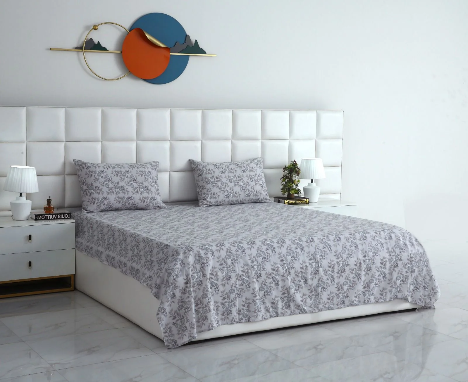 3 PCs Double Bed Sheet-DB145