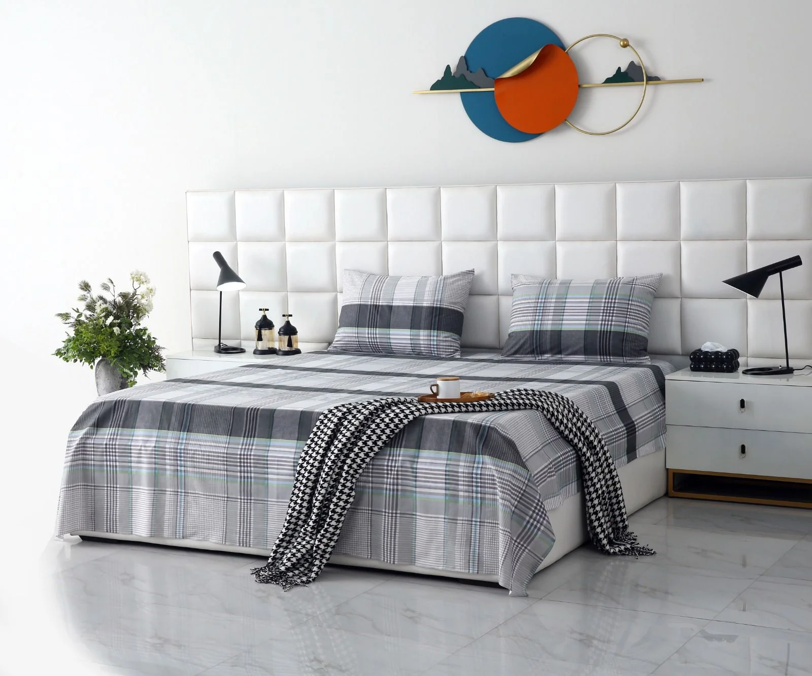 3 PCs Double Bed Sheet-DB196 - Image 4