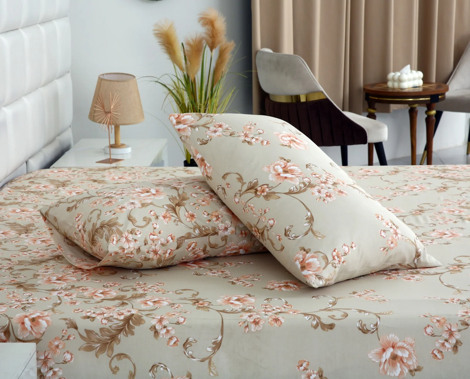 3 PCs Double Bed Sheet-DB247 - Image 6
