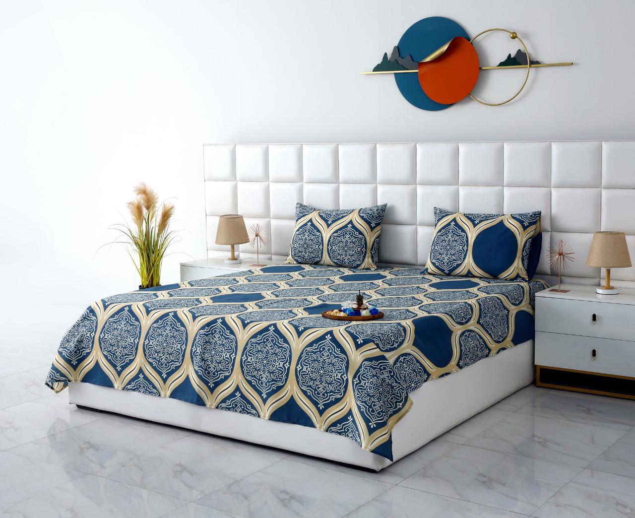 3 PCs Double Bed Sheet-DB254 - Image 3