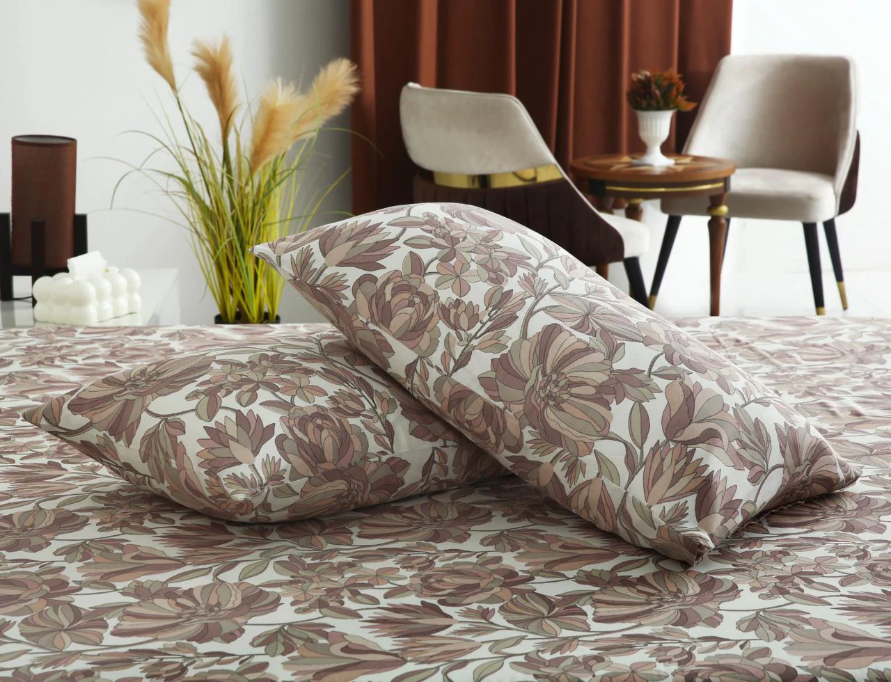 3 PCs Double Bed Sheet-DB261 - Image 5