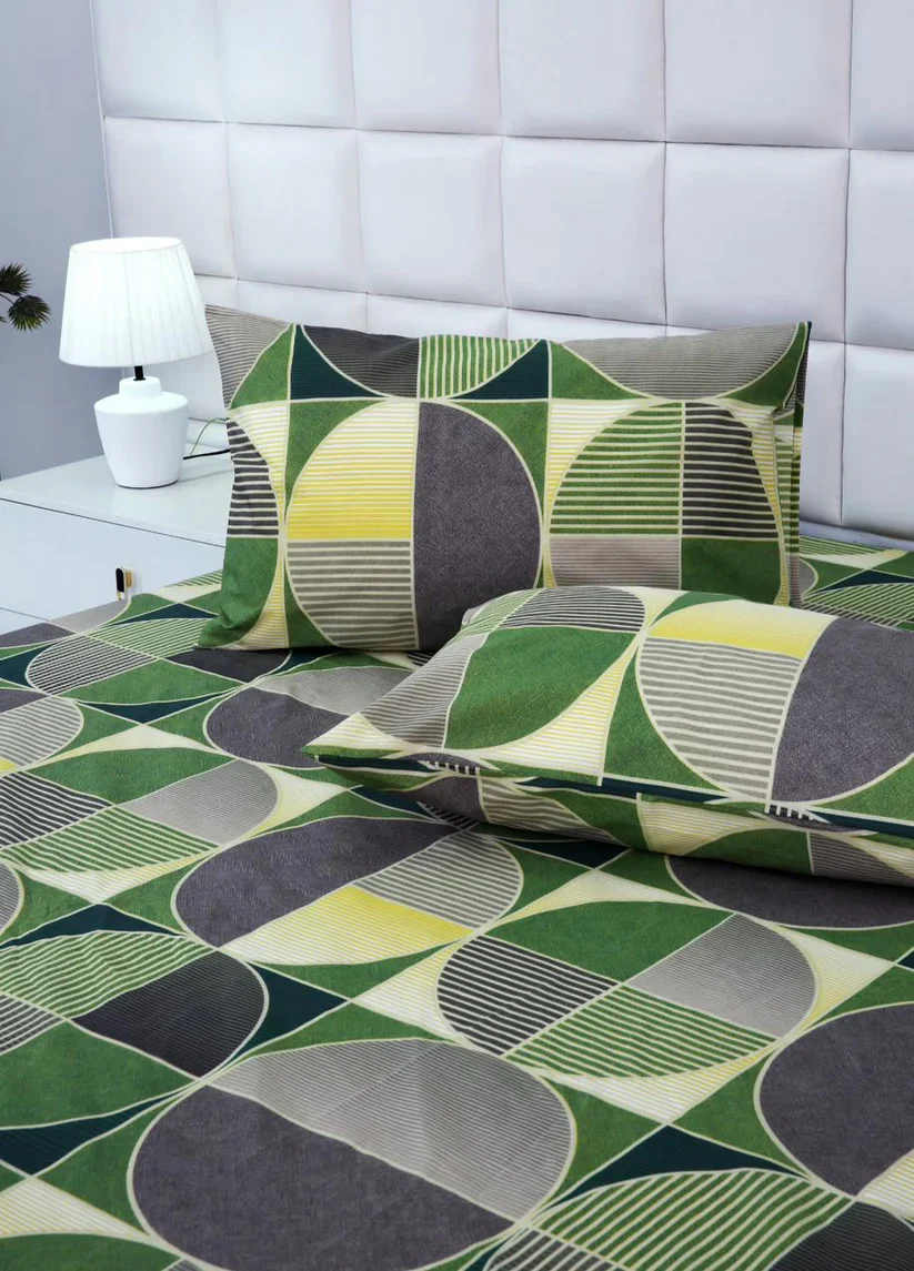 3 PCs Double Bed Sheet-Neo Abstract - Image 2