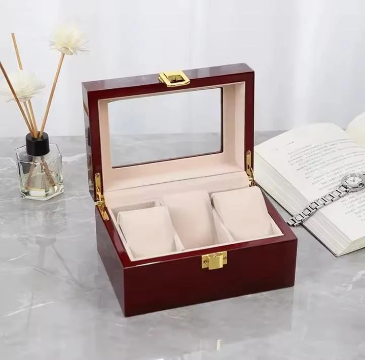 3 Slots Rose Wood Watch Organizer-SA2408-287 - Image 6