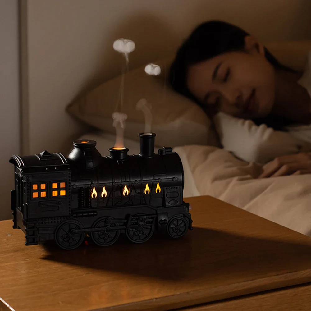 300ml Train Shape Aromatherapy Light Diffuser5659 Humidifier-SA2405-188 - Image 3