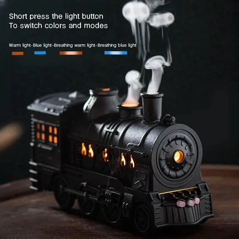 300ml Train Shape Aromatherapy Light Diffuser5659 Humidifier-SA2405-188 - Image 4