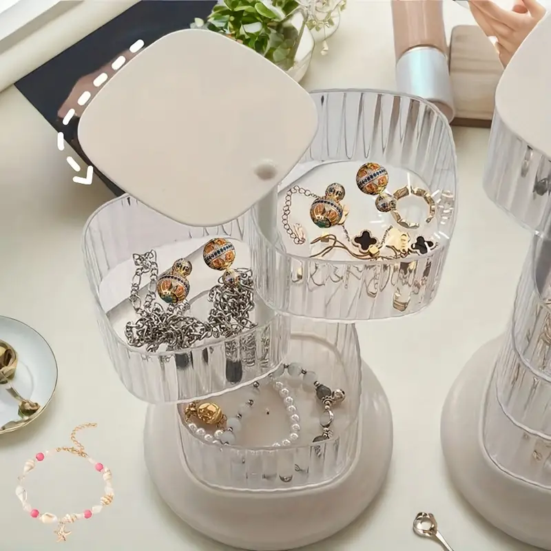 4 Tier Transparent Jewelry15293 Organizer - Image 2