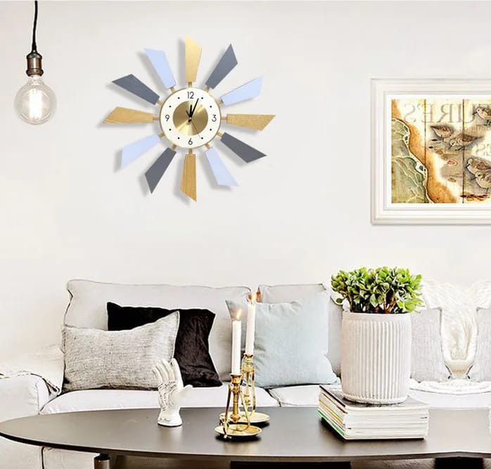 55CM Wooden Wings Wall Clock - Image 3