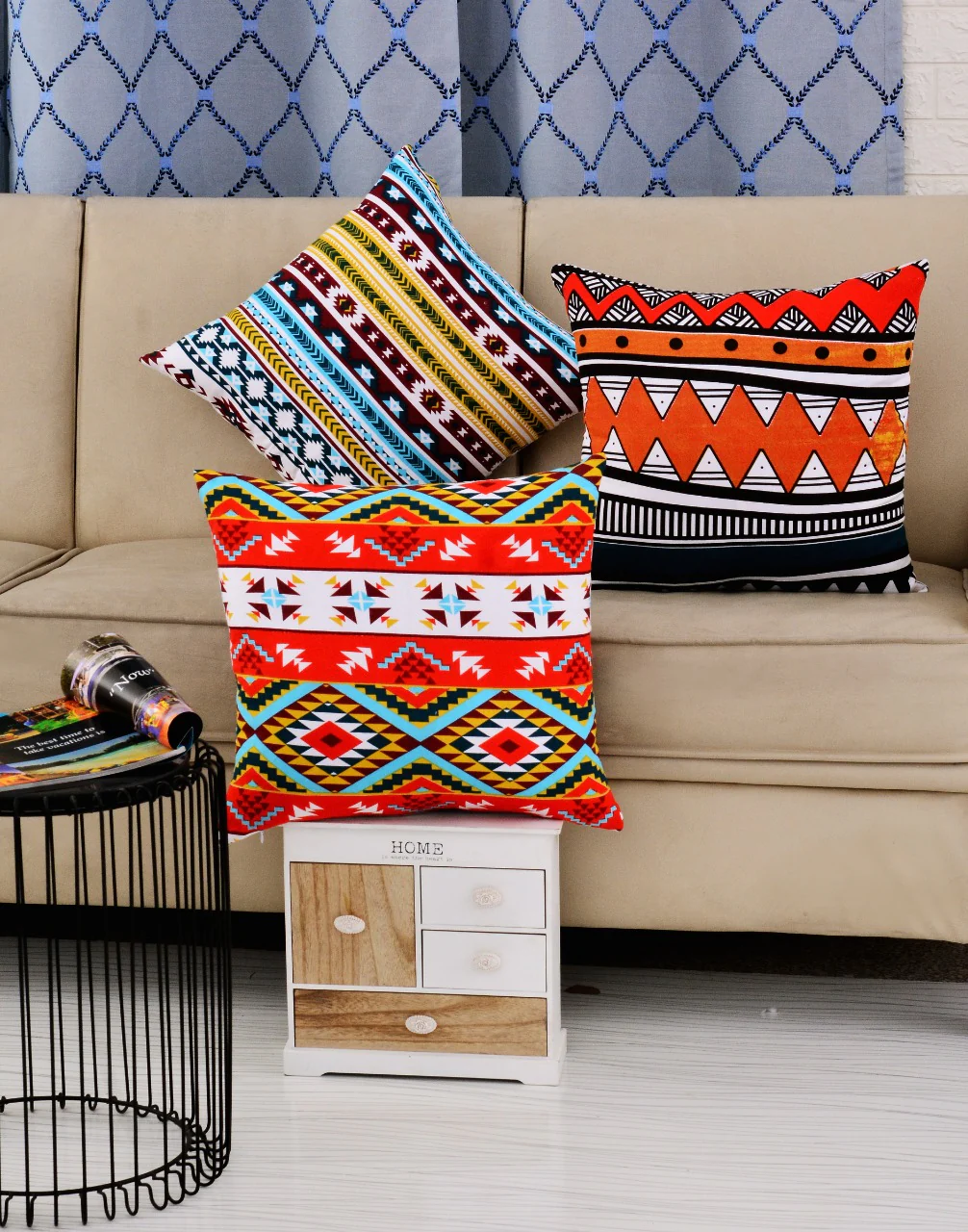 6 PCs Digital Printed Duck Cushions-Himba - Image 8