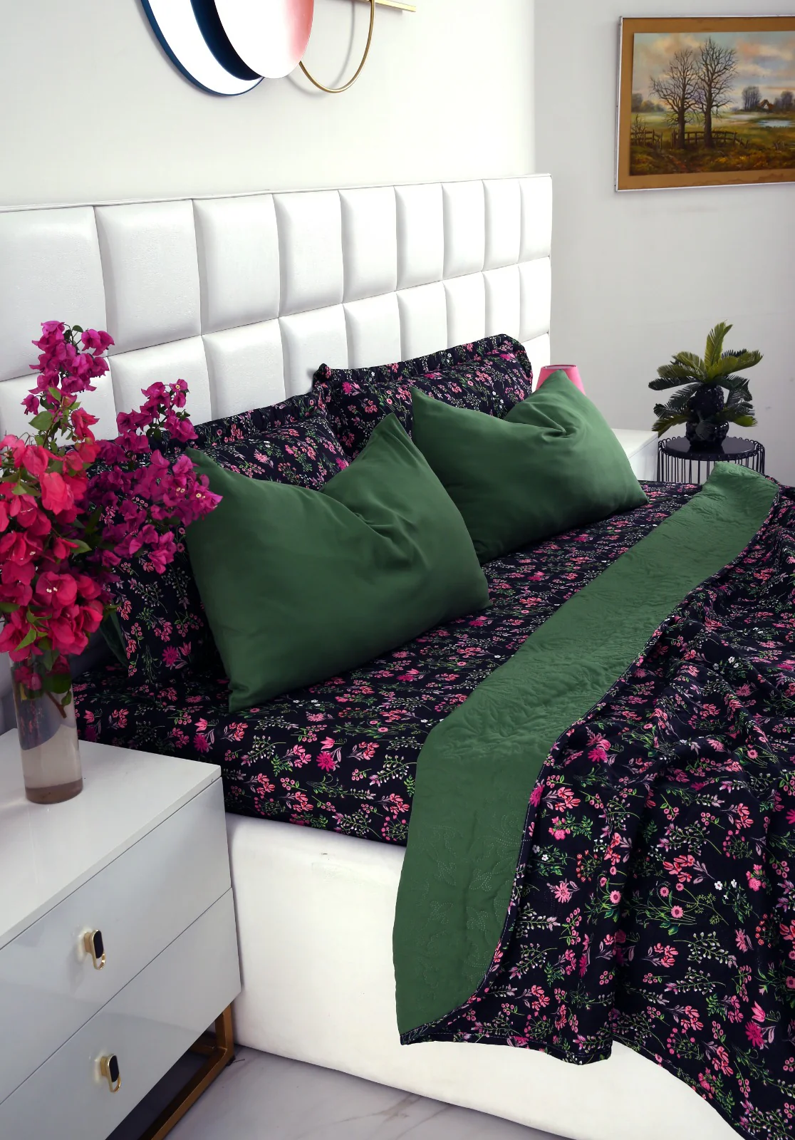 6 PCs Luxury Bed Spread Set-Crocus - Image 9