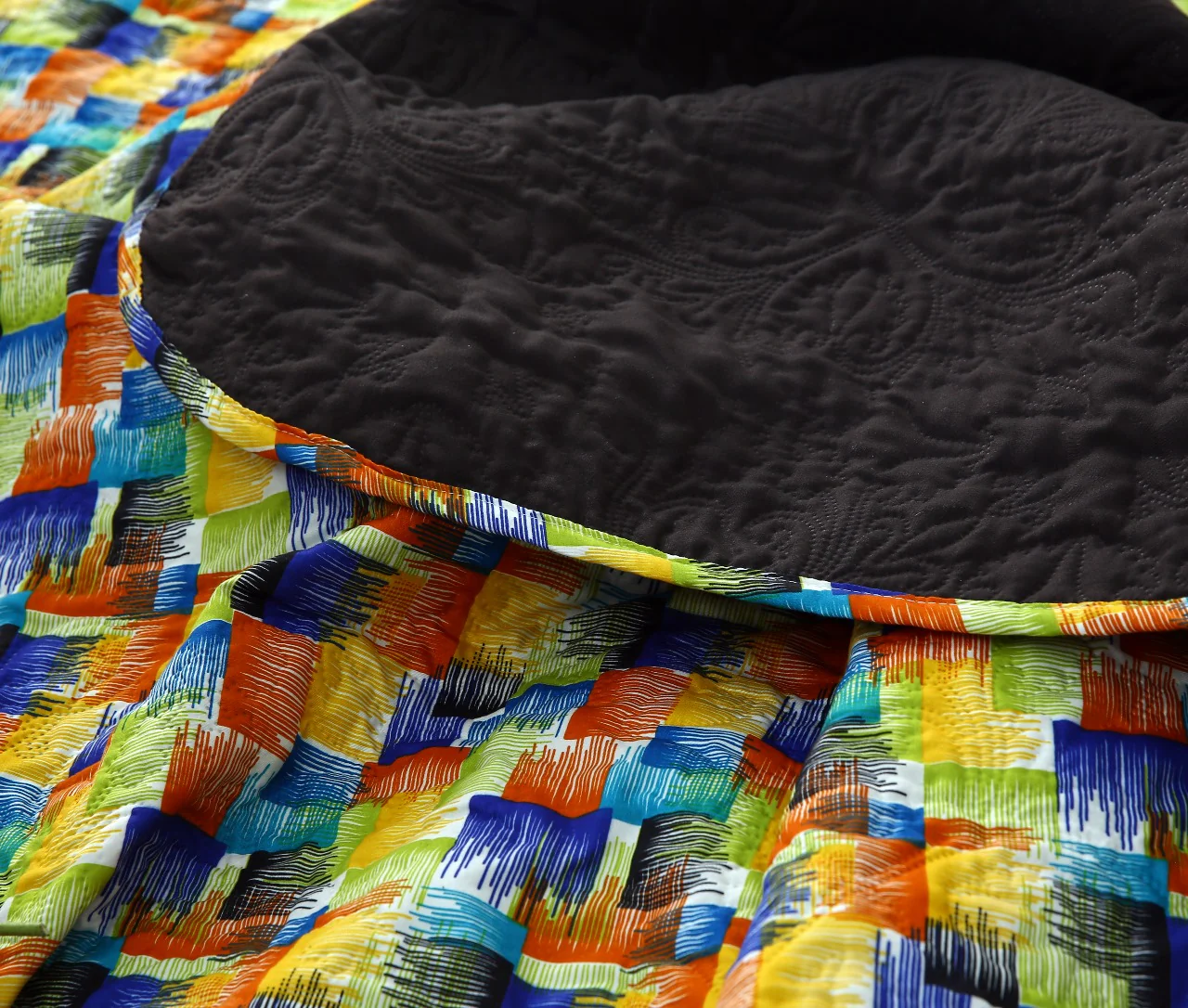 6 PCs Printed Bed Spread Set-Coral Rush - Image 12