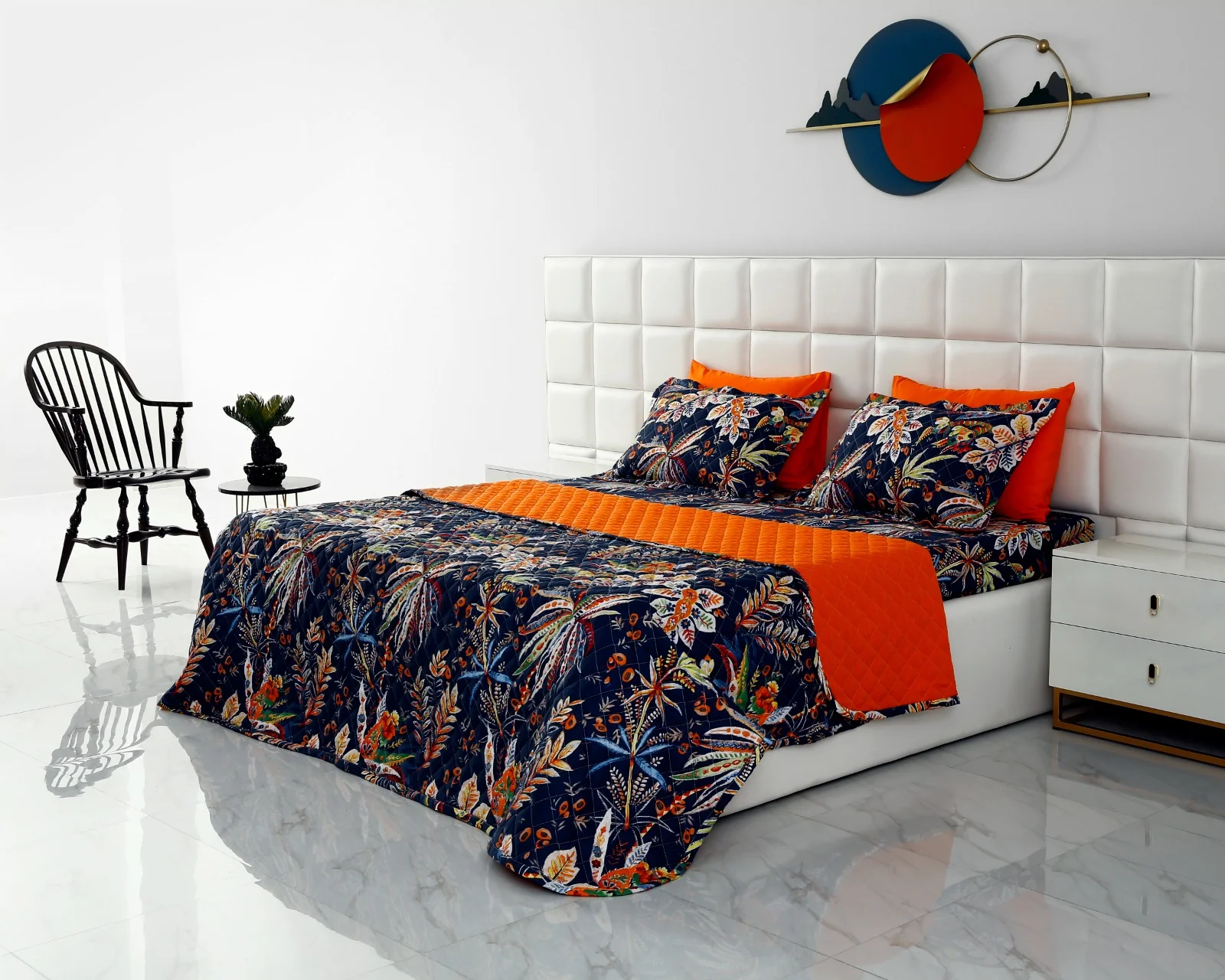 6 PCs Printed Bed Spread Set-Johana - Image 10
