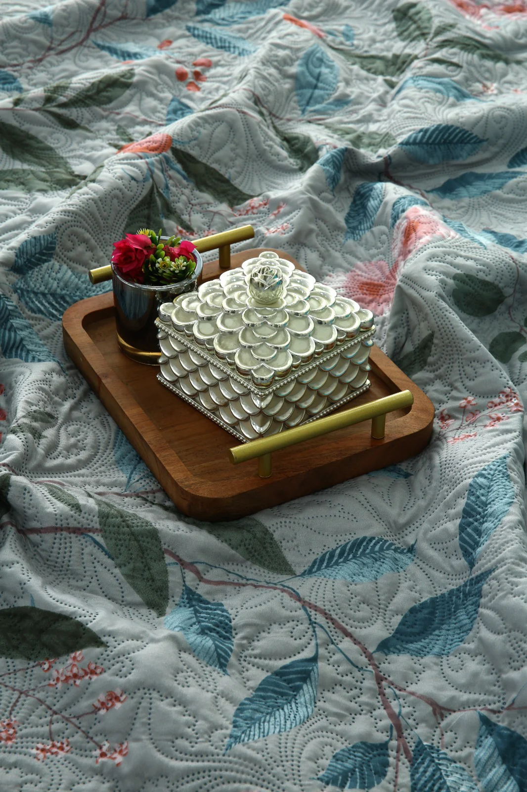 6 PCs Printed Bed Spread Set-Petunia - Image 16