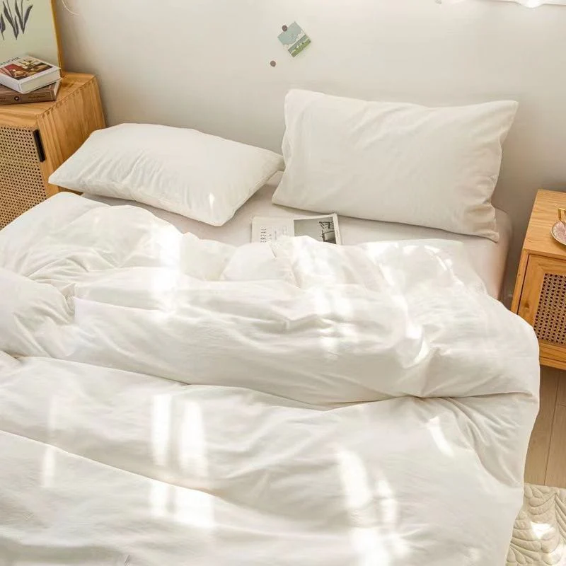 8 PCs Winter Razai Set-White - Image 6