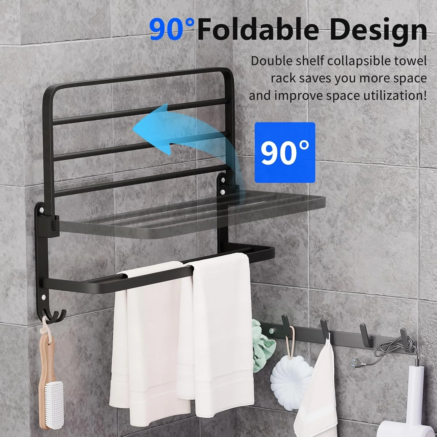 6PCs Wall Mounted BathRoom Set-SA2408-143 - Image 6