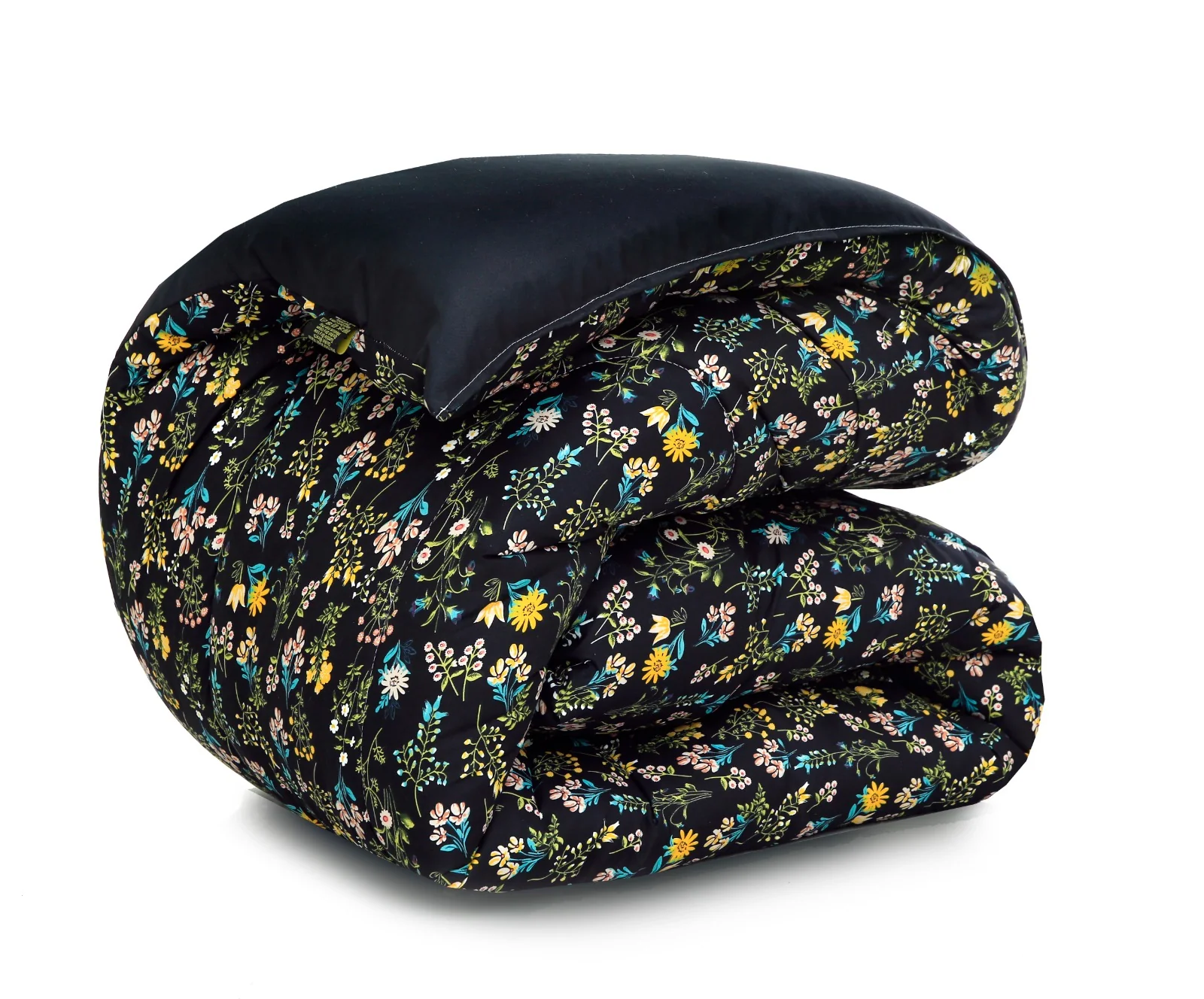 8 PCs Winter Razai Set-Black Meadows - Image 6