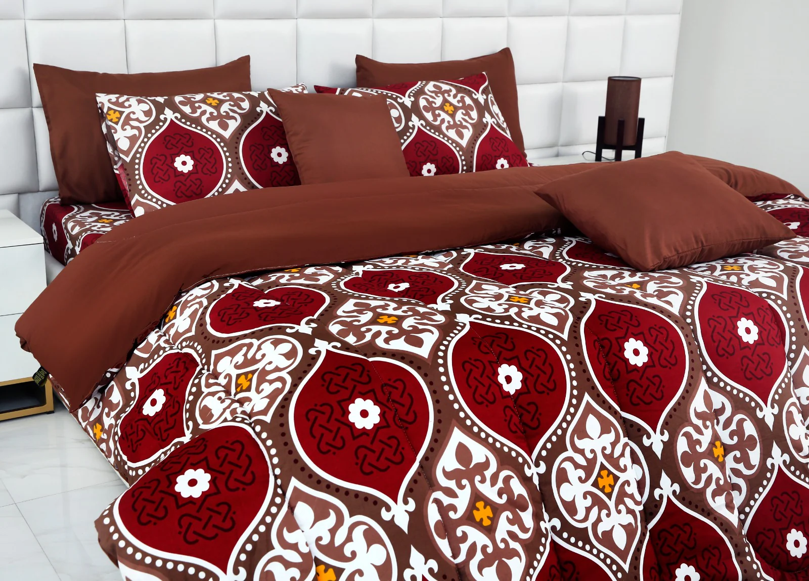 8 PCs Winter Comforter Set-Brown Crown - Image 6
