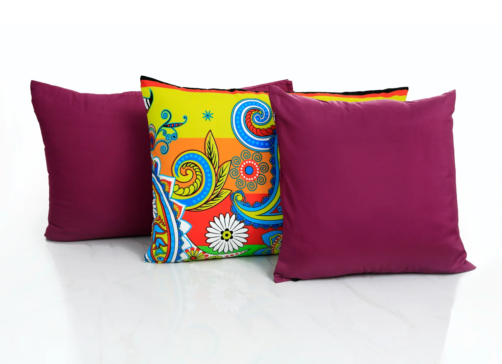 8 PCs Winter Comforter Set-Multi Flowers - Image 3
