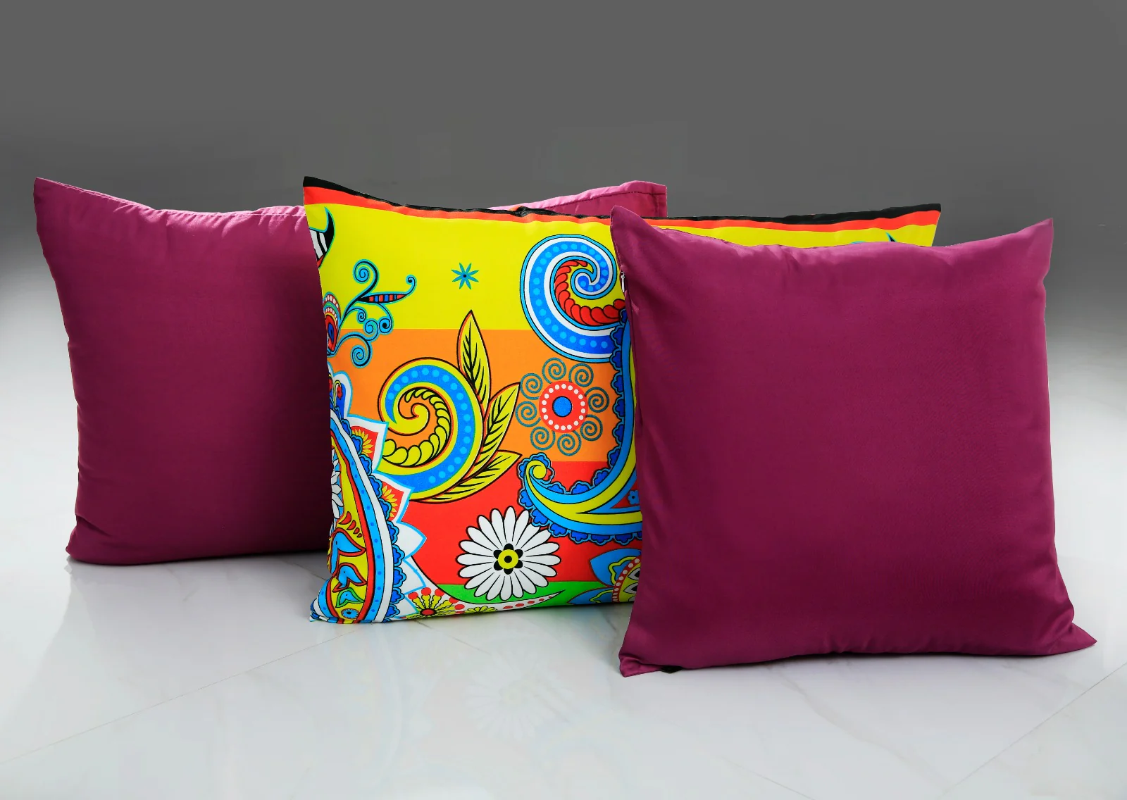 8 PCs Winter Comforter Set-Multi Flowers - Image 4