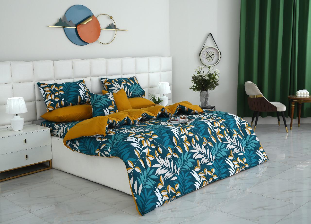 8 PCs Winter Razai Set-Tropicals - Image 2