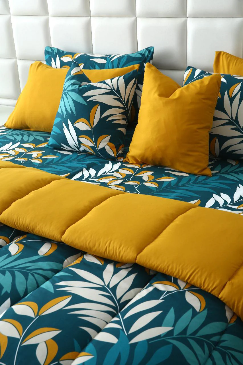 8 PCs Winter Razai Set-Tropicals - Image 8