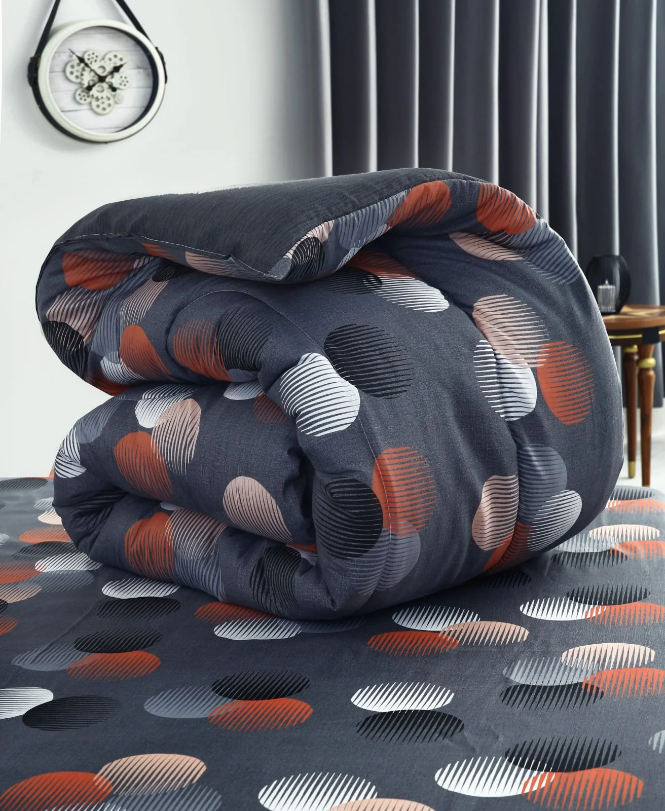 8 PCs Winter Razai Set-Illustration Design - Image 12