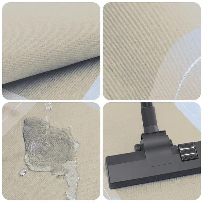 Anti Slip Dish Drying Mat-5758Black with Golden Border - Image 7
