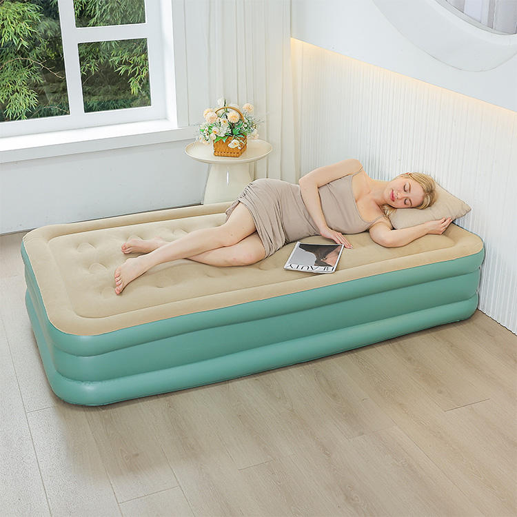 Auto-Inflating Camping Air BED with Built-in Pump(SA2510-034)SEA GREEN - Image 4