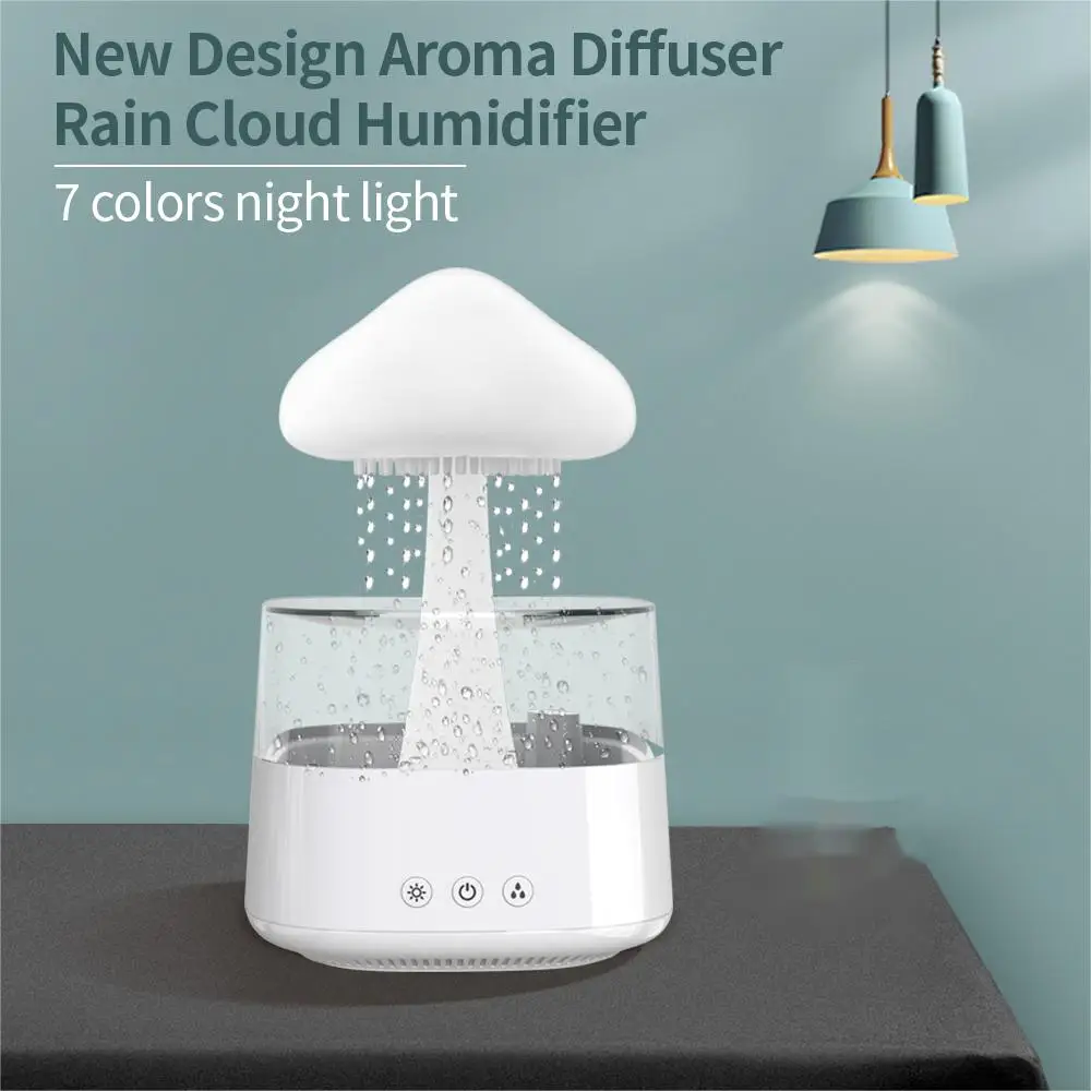 Cloud Rain Humidifier With 7 Colors Light-SA2411-62 - Image 21