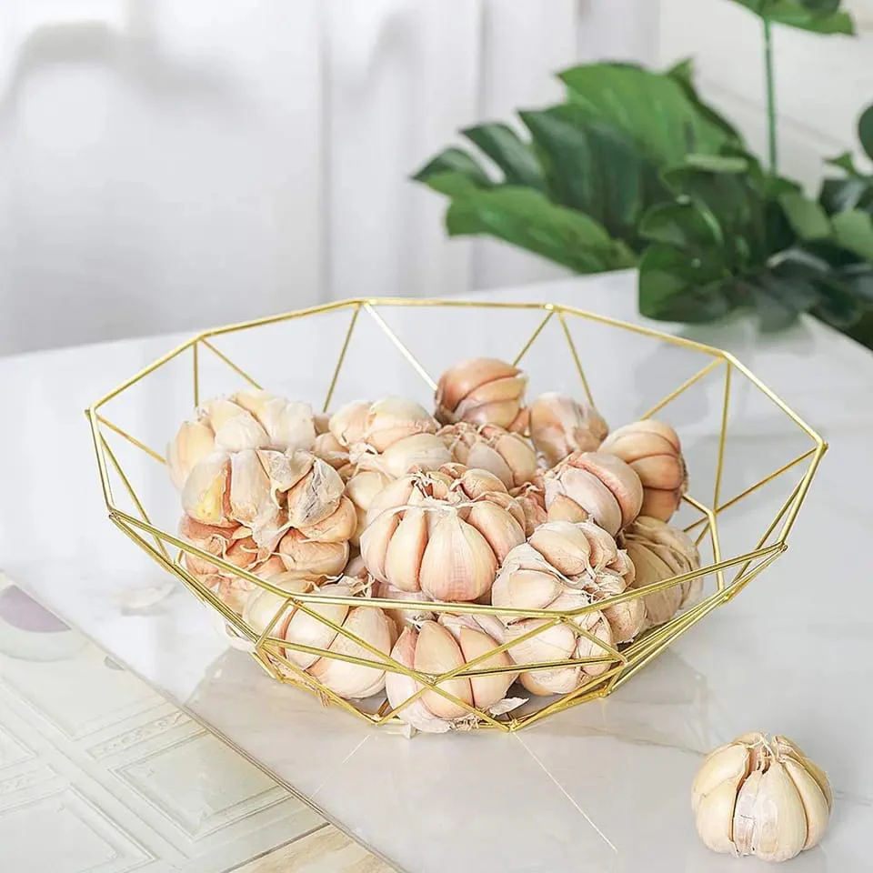 Creative Iron Fruit Basket-(5291) Golden - Image 4