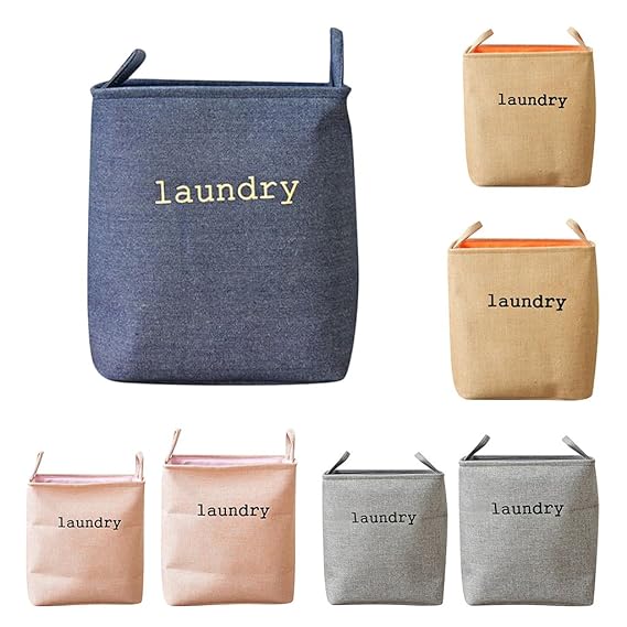 Eva Collapsible Laundry Basket-Beige - Image 9
