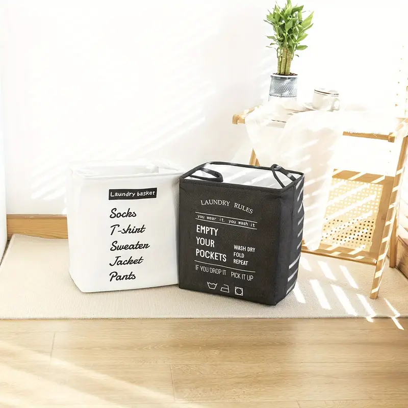 Rectangular Eva Collapsible Laundry Basket2616-Black - Image 10