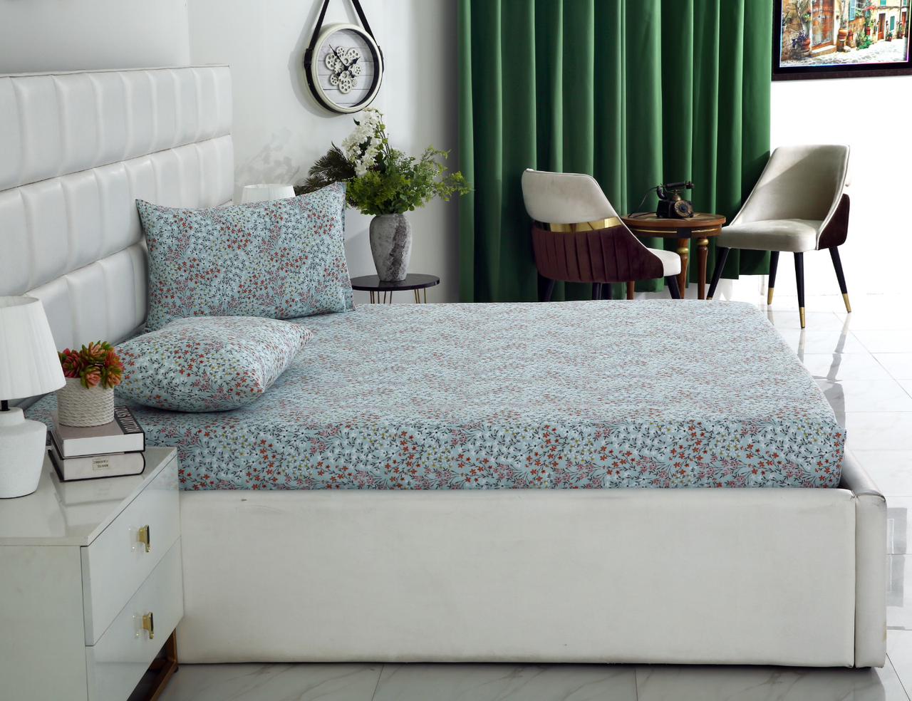 Fitted Bed Sheet-Alabaster - Image 4