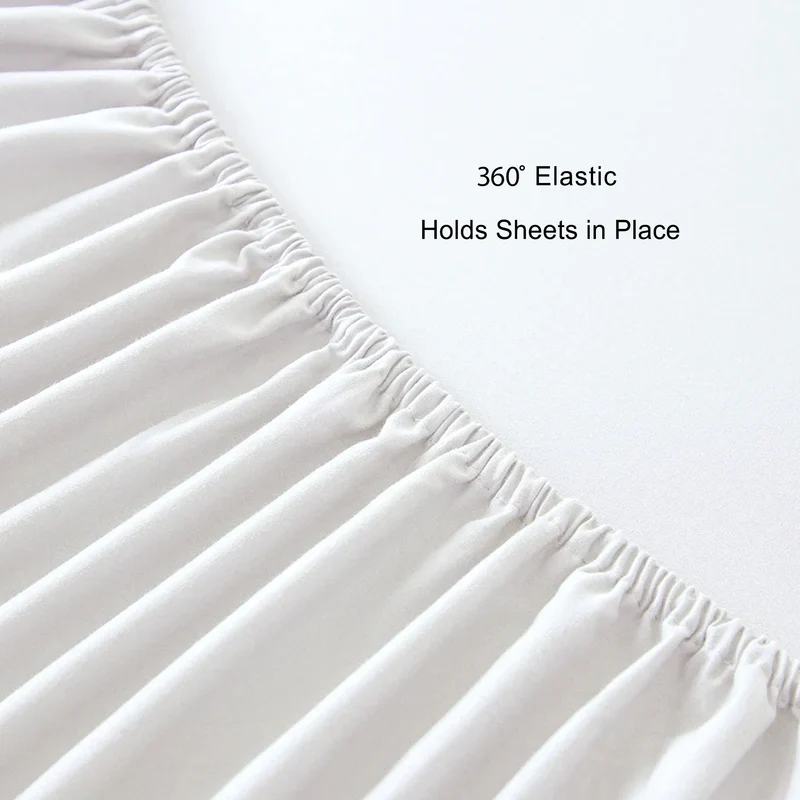 Fitted Bed Sheet-Ivory - Image 3
